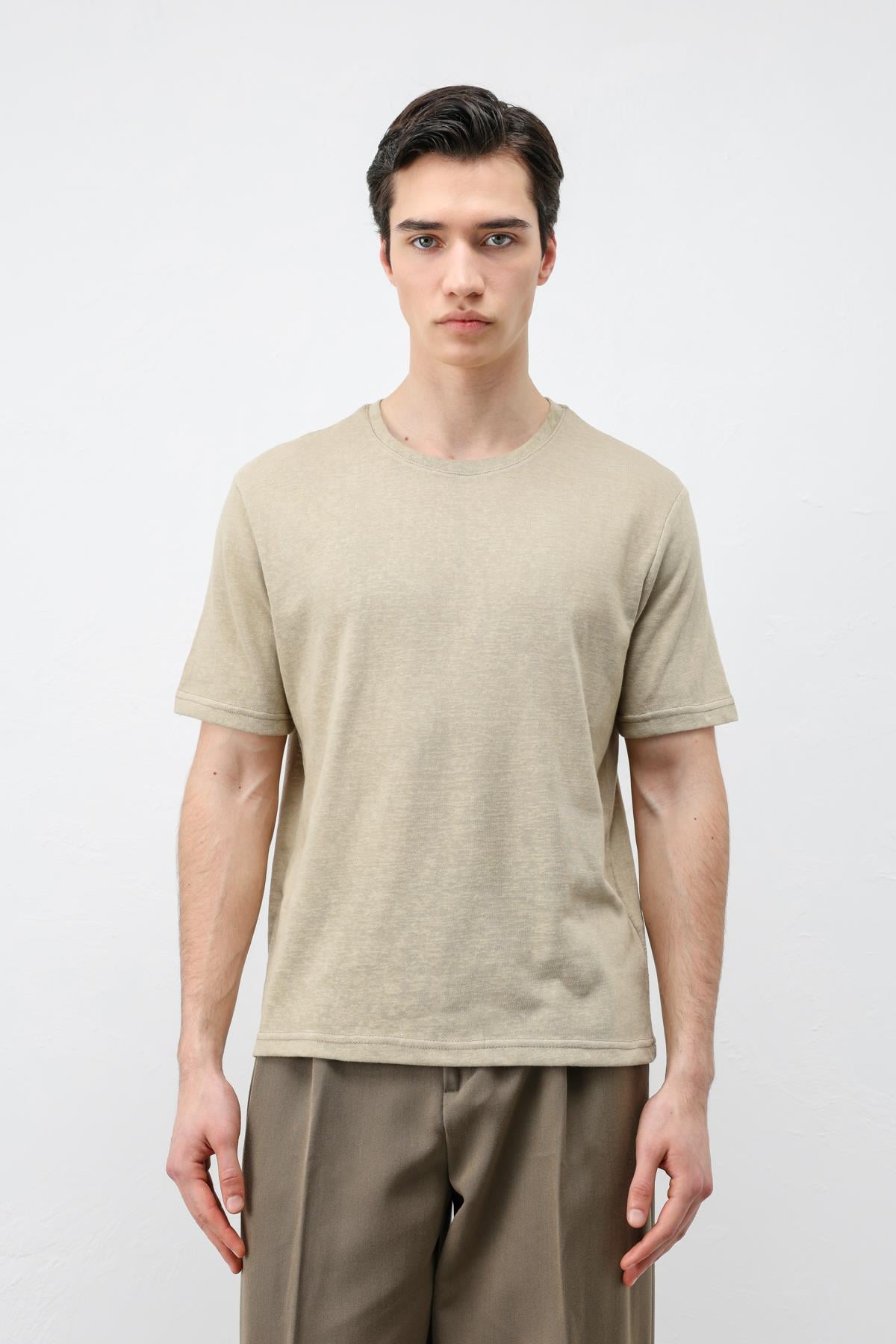 Antioch Haki Basic Erkek T-Shirt
