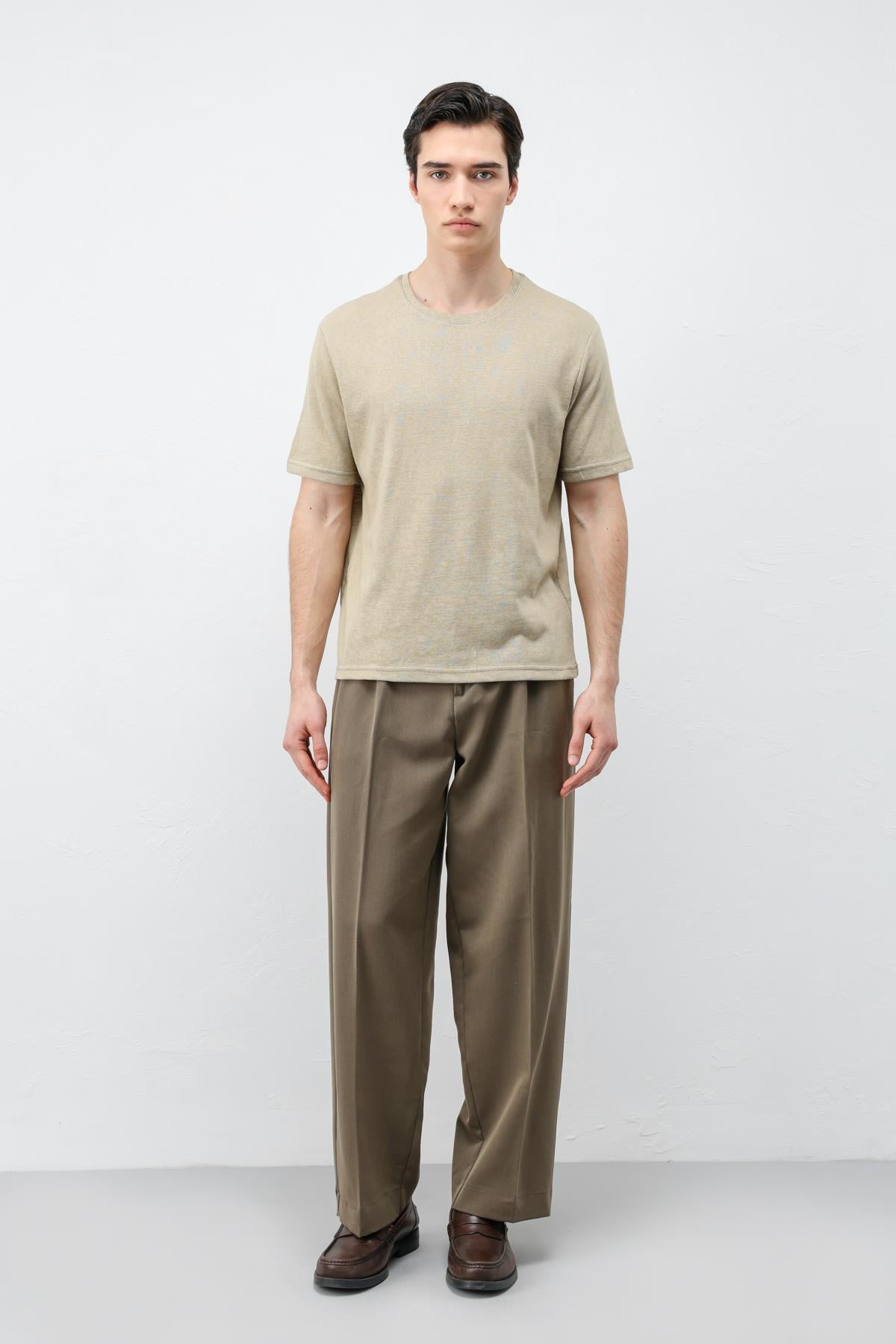 Antioch Haki Basic Erkek T-Shirt