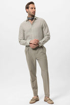 Antioch-Haki Çizgili Erkek Gömlek-Gömlek-3-Milagron.com