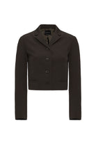 Antioch-Haki Crop Kadın Blazer Ceket-Blazer Ceket-5-Milagron.com