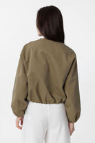 Antioch-Haki Crop Kadın Bomber Mont-Mont-4-Milagron.com