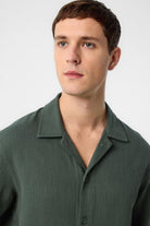 Antioch-Antioch Haki Dokulu Erkek Gömlek-Gömlek-3-Milagron.com