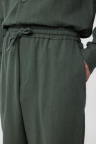 Antioch-Haki Dokulu Erkek Pantolon-Kumaş Pantolon-3-Milagron.com