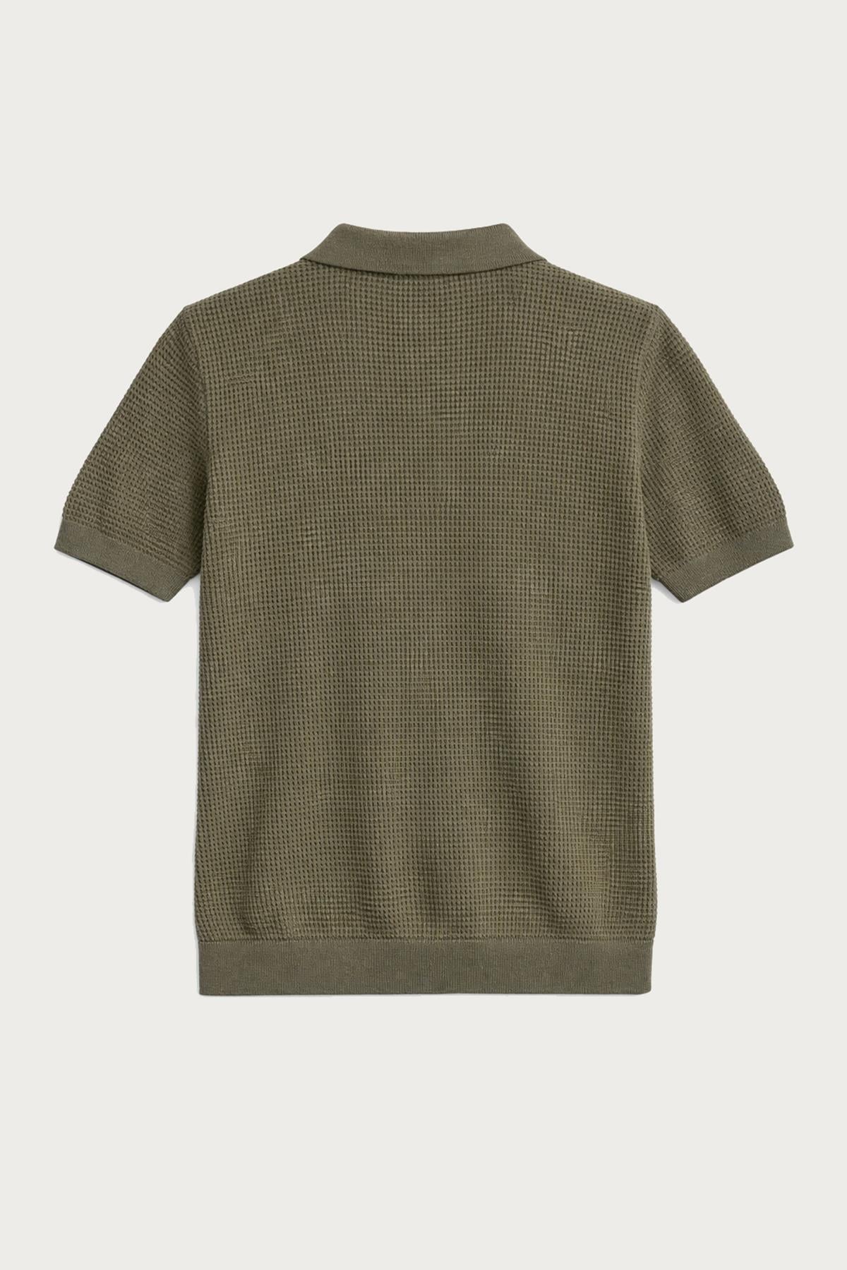 Antioch Haki Dokulu Polo Yaka Erkek T-Shirt