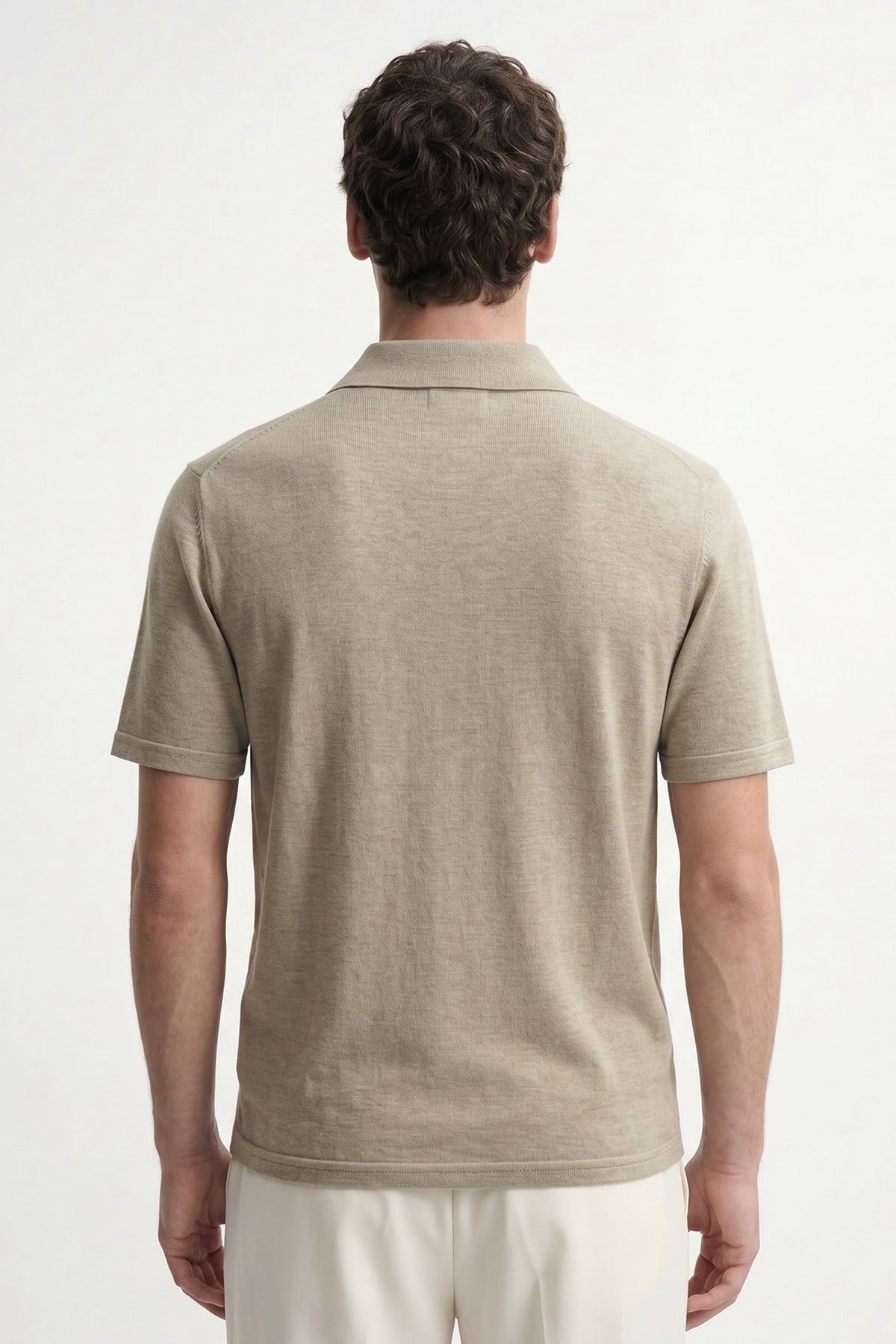 Antioch Haki Düğmeli Polo Yaka Erkek T-Shirt