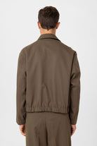 Antioch-Haki Gizli Düğme Mevsimlik Relax Fit Erkek Mont-Mont-5-Milagron.com