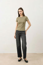 Antioch Haki Kadın Basic T-Shirt