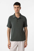 Antioch-Haki Regular Fit Polo Yaka Erkek T Shirt-T-Shirts-1-Milagron.com