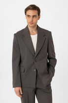 Antioch-Haki Relax Fit Erkek Blazer Ceket-Ceket-2-Milagron.com