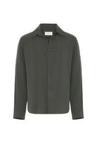 Antioch-Haki Relax Fit Liyosel Kumaş Erkek Gömlek-Gömlek-7-Milagron.com