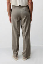 Antioch Haki Relaxed Fit Kemerli Erkek Pantolon