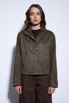 Antioch-Haki Süet Bomber Ceket-Ceket-1-Milagron.com