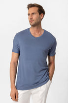 Antioch İNdigo Basic V Yaka Erkek T-Shirt