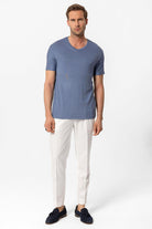 Antioch İNdigo Basic V Yaka Erkek T-Shirt