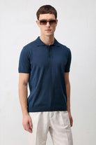 Antioch İNdigo Comfort Slim Polo Yaka Erkek Triko T-Shirt