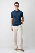 Antioch İNdigo Comfort Slim Polo Yaka Erkek Triko T-Shirt