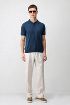 Antioch İNdigo Comfort Slim Polo Yaka Erkek Triko T-Shirt
