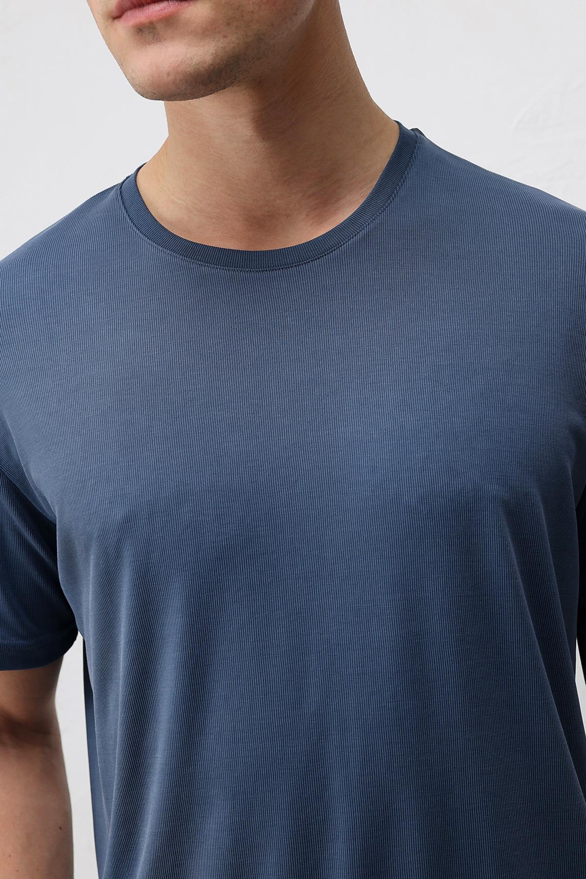 Antioch İNdigo Premium Dokulu Erkek T-Shirt