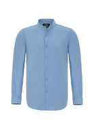 Antioch-İndigo Regular Fit Hakim Yaka Erkek Gömlek-Gömlek-7-Milagron.com