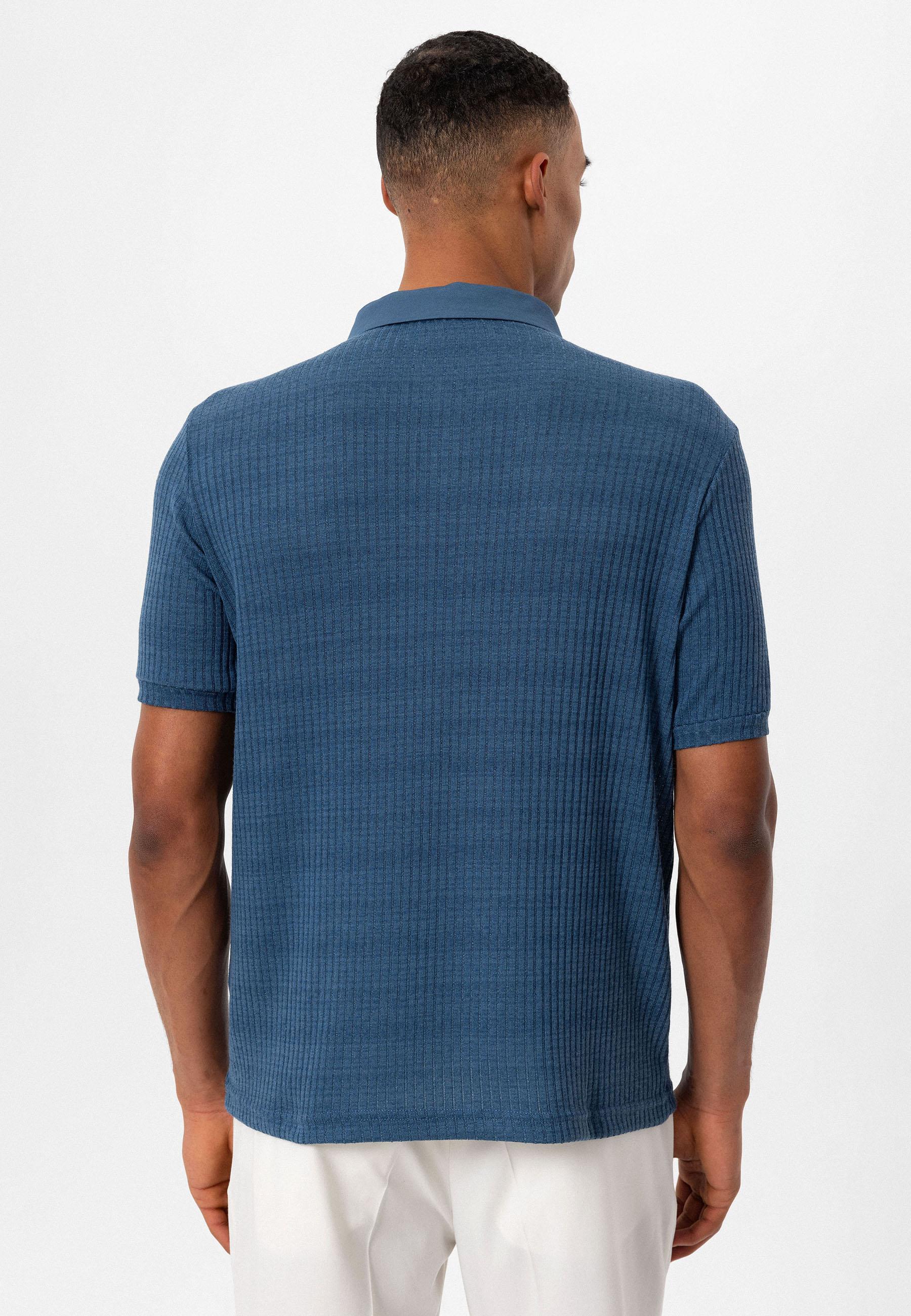 Antioch-İndigo Slim Fit Polo Yaka Erkek T Shirt-T-Shirts-5-Milagron.com