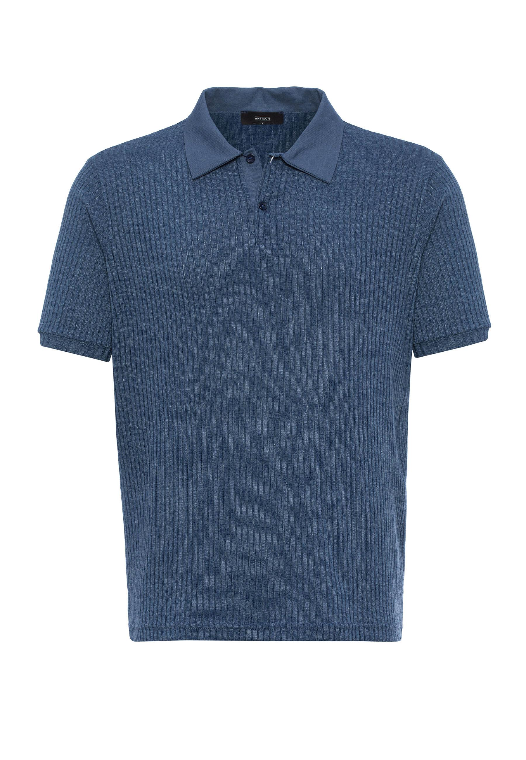 Antioch-İndigo Slim Fit Polo Yaka Erkek T Shirt-T-Shirts-6-Milagron.com