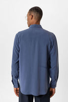 Antioch-İndigo Teknik Tencel Kumaş Erkek Gömlek-Gömlek-6-Milagron.com