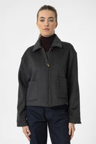 Antioch-Kadın Yün Karışımlı Kısa Ceket-Ceket-2-Milagron.com