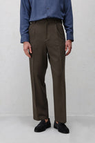 Antioch Kahve 1 Relax Fit Pilili Erkek Pantolon
