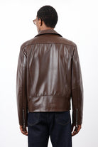 Antioch-Kahve 100% Deri Biker Ceket-Ceket-10-Milagron.com