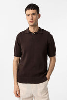 Antioch-Kahve 100% Pamuk Polo Yaka Triko T Shirt-T-Shirts-1-Milagron.com