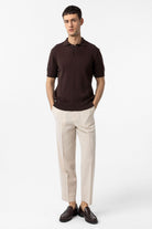 Antioch-Kahve 100% Pamuk Polo Yaka Triko T Shirt-T-Shirts-2-Milagron.com