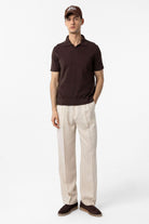 Antioch-Kahve 100% Pamuk Polo Yaka Triko T Shirt-T-Shirts-3-Milagron.com