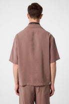 Antioch-Antioch Kahve Apaş Yaka Modal Kumaş Erkek Gömlek-Gömlek-4-Milagron.com