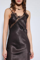 Antioch-Kahve Asimetrik Dantel Elbise-Elbise-7-Milagron.com