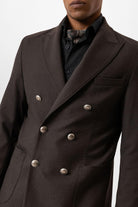 Antioch-Kahve Astarsız Kruvaze Erkek Blazer Ceket-Ceket-5-Milagron.com