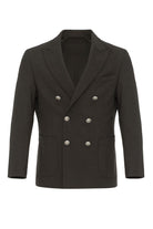 Antioch-Kahve Astarsız Kruvaze Erkek Blazer Ceket-Ceket-7-Milagron.com