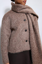 Antioch-Kahve Atkı Yaka Suni Kürklü Kaban-Kaban-6-Milagron.com