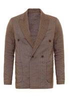 Antioch-Kahve Balıksırtı Desenli Erkek Blazer Ceket-Blazer Ceket-7-Milagron.com