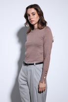 Antioch-Antioch Kahve Basic Kadın Triko Kazak-Kazak-2-Milagron.com