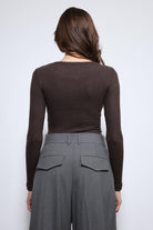 Antioch-Kahve Basic Uzun Kollu T Shirt-T-Shirt-4-Milagron.com