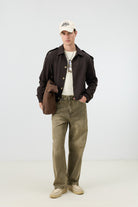 Antioch Kahve Boxy Fit Erkek Mont