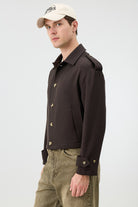 Antioch Kahve Boxy Fit Erkek Mont