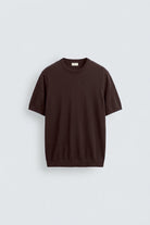 Antioch Kahve Comfort Slim Triko T-Shirt
