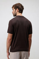Antioch Kahve Comfort Slim Polo Yaka Erkek Triko T-Shirt