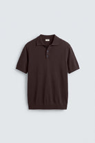 Antioch Kahve Comfort Slim Polo Yaka Erkek Triko T-Shirt