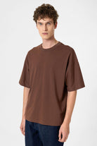 Antioch-Kahve Crop Fit Erkek T Shirt-T-Shirts-2-Milagron.com