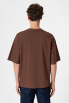 Antioch-Kahve Crop Fit Erkek T Shirt-T-Shirts-5-Milagron.com