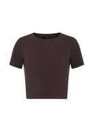 Antioch Kahve Crop Kadın T-Shirt