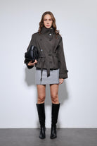 Antioch-Kahve Dik Yaka Kruvaze Trençkot-Trençkot-2-Milagron.com