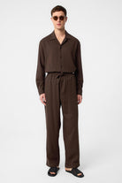 Antioch-Kahve Dokulu Erkek Gömlek-Gömlek-2-Milagron.com